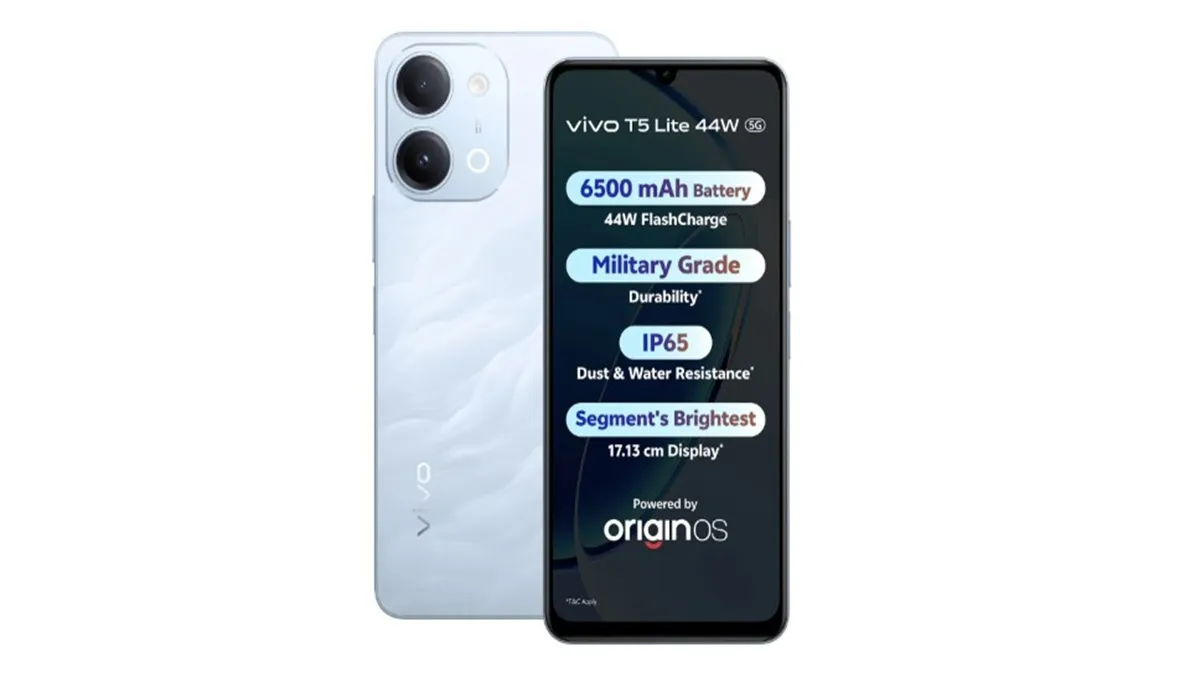 Vivo T5 Lite 44W 5G is Here: Budget 5G Phone Packs A Massive 6,500mAh Battery, And More
