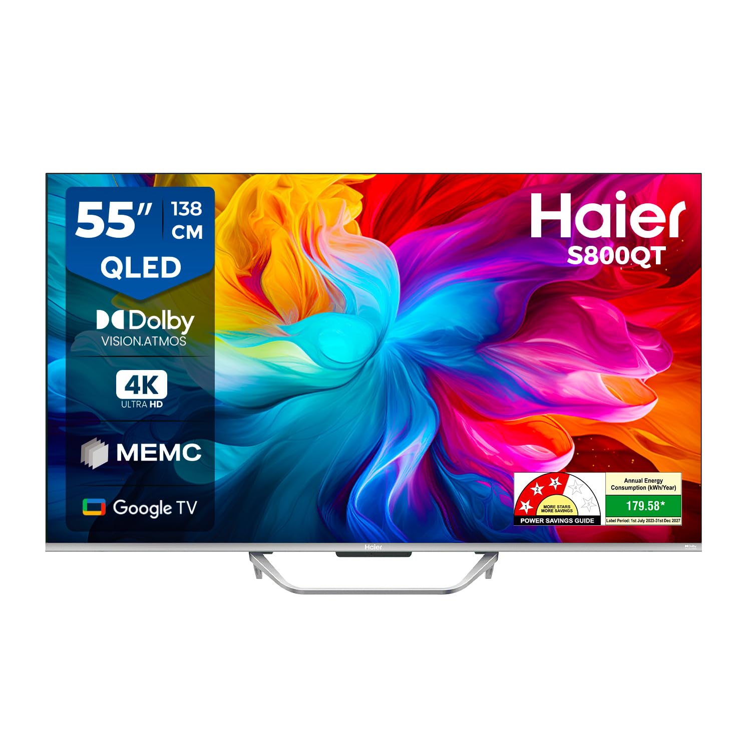 Haier 139 cm (55) S800 Series 4K Ultra HD Smart QLED Google TV