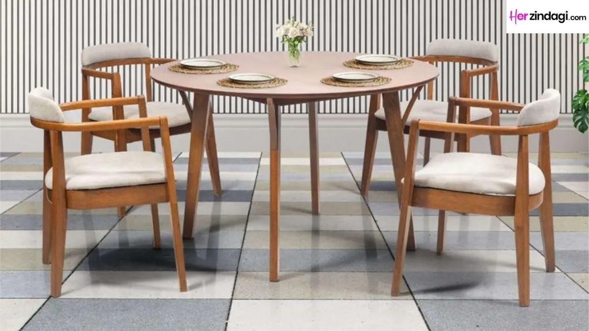 5 Stylish 4-Seater Dining Sets Under ₹15,000 Designed for Small Apartments
