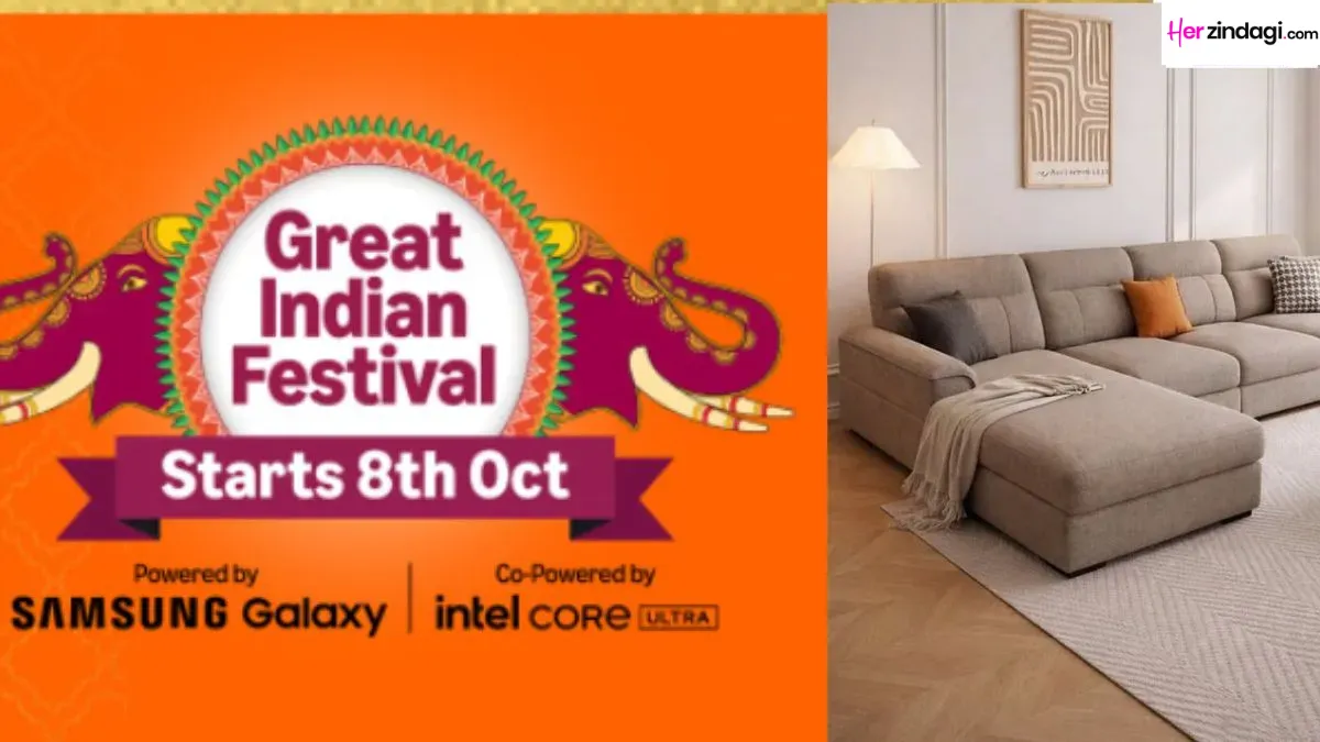 Planning to Buy an L-Shaped Sofa? Check These Amazon Great Indian Festival Sale 2026 Deals First