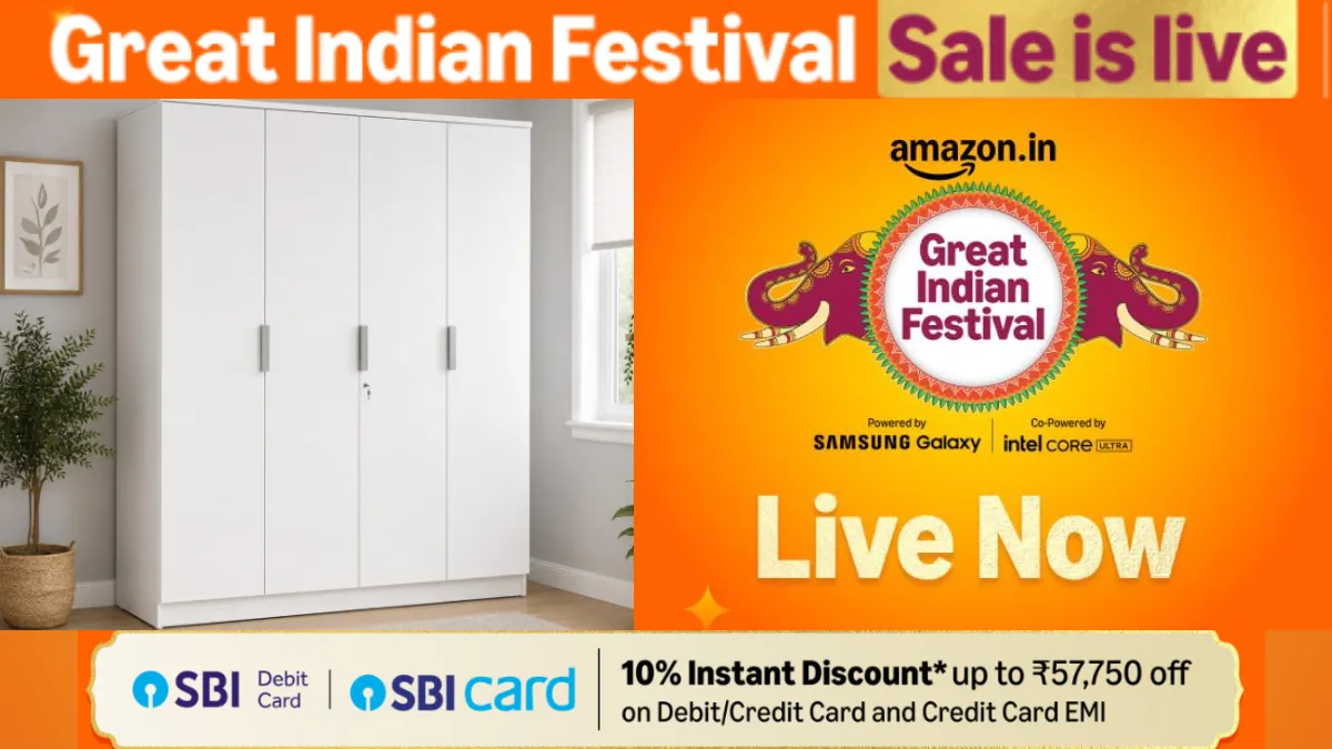 Best Premium Wooden Wardrobe Deals On Amazon Great Indian Festival Sale 2026