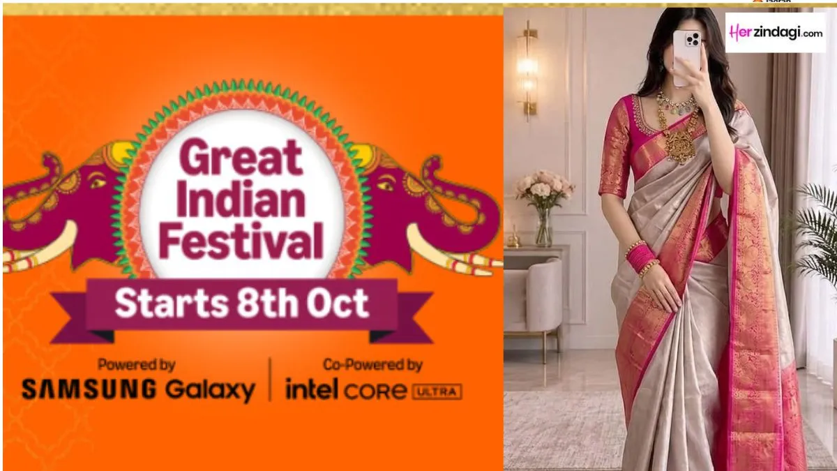 Looking for Wedding Wear? Grab Authentic Kanjivaram Silk Sarees at Low Prices During the Great Indian Sale on Amazon