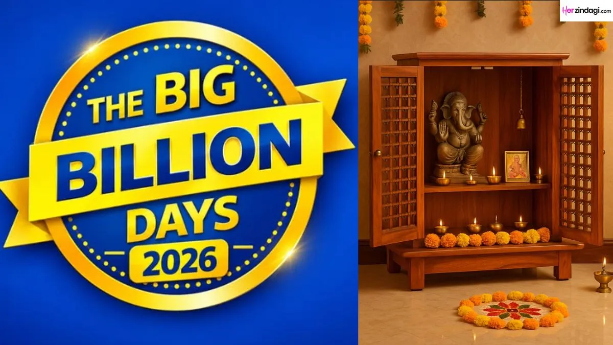 Wooden Temple For Home During Flipkart Big Billion Days Sale | Image Source: Pinterest