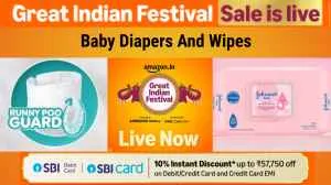 Up To 65% Off On Baby Diapers And Wipes: Great Indian Festival Sale 2026