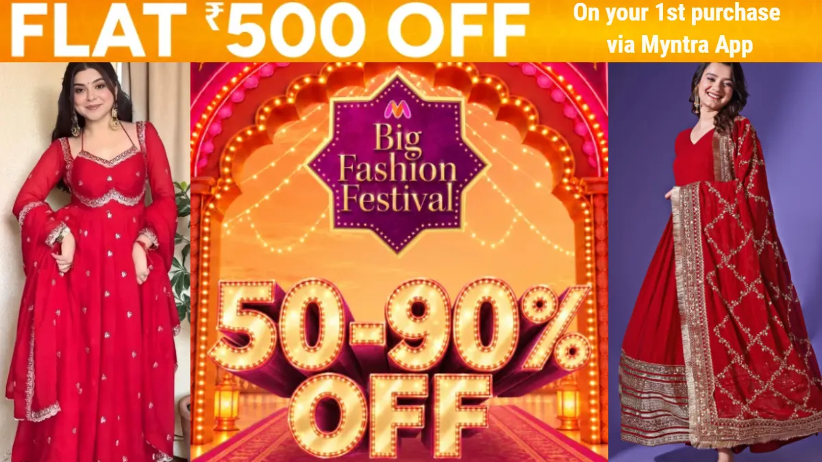 Top Anarkali Suits On Myntra Big Fashion Festival Sale