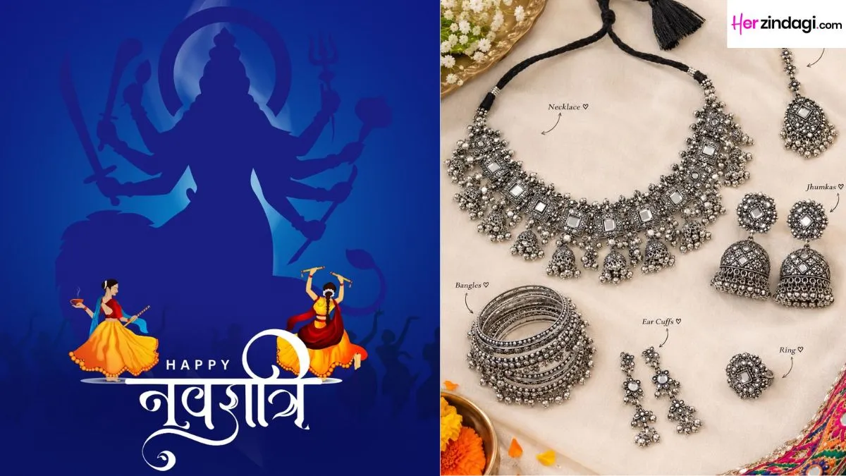 Navratri 2026 Day 7: Oxidised Silver Jewellery Sets