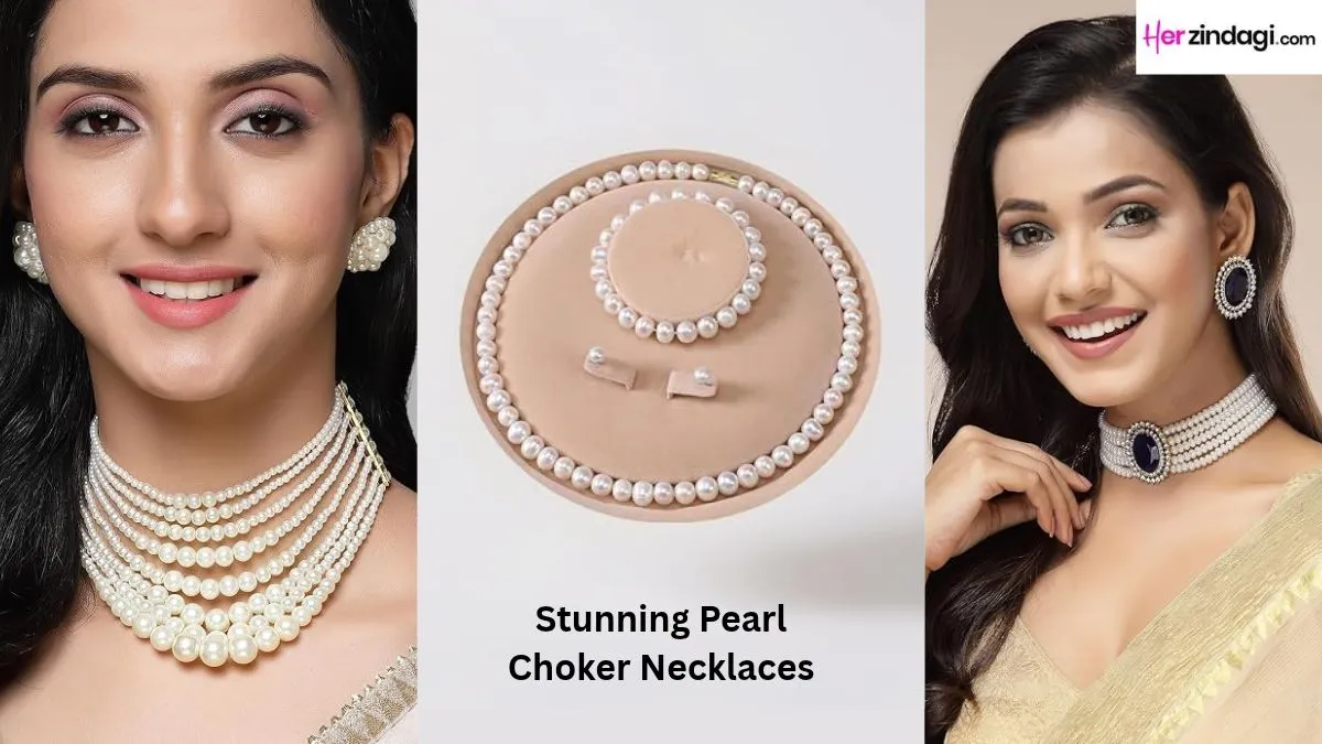 Stunning Pearl Choker Necklaces