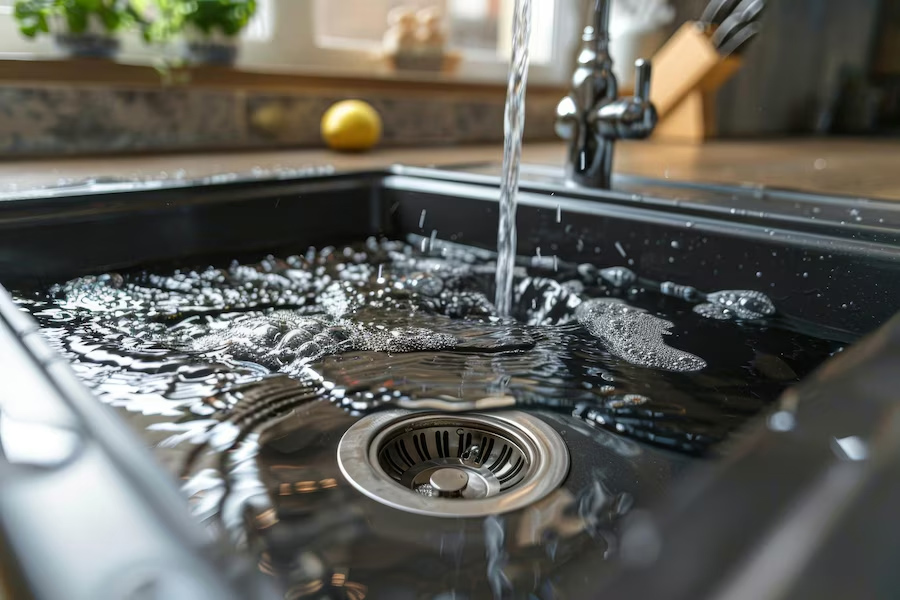 unclog kitchen sink