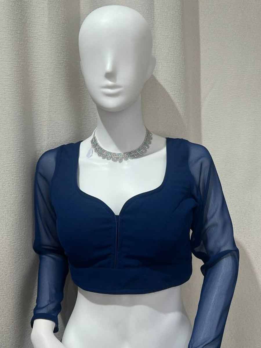Net Sleeve Blouse Design
