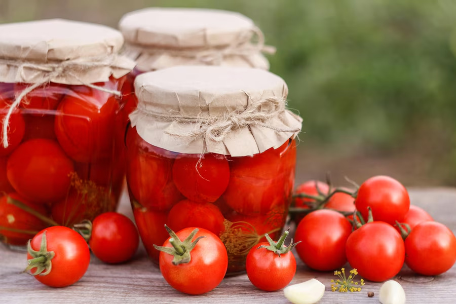 tomato in container
