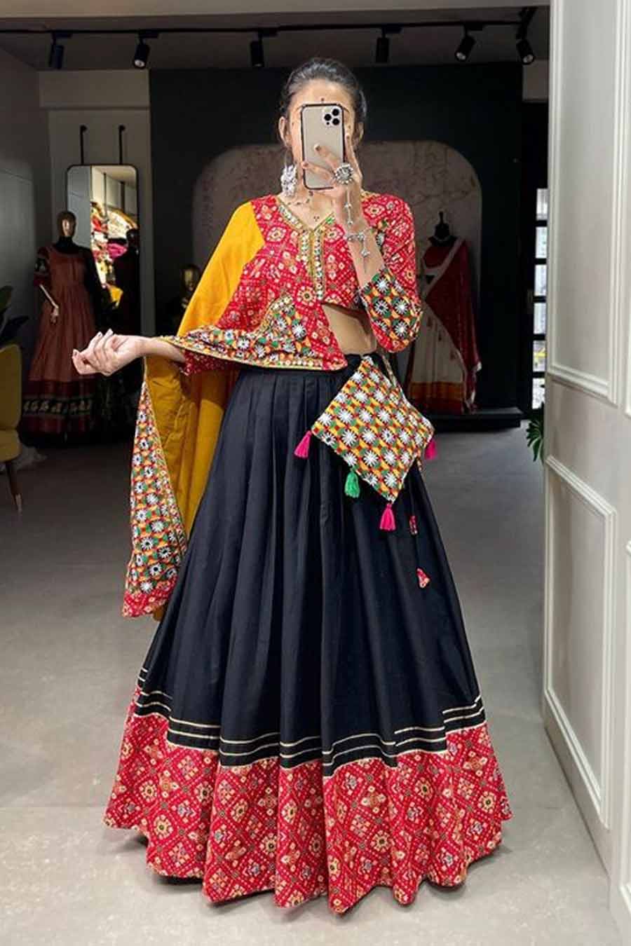 Black Ghagra Choli Design