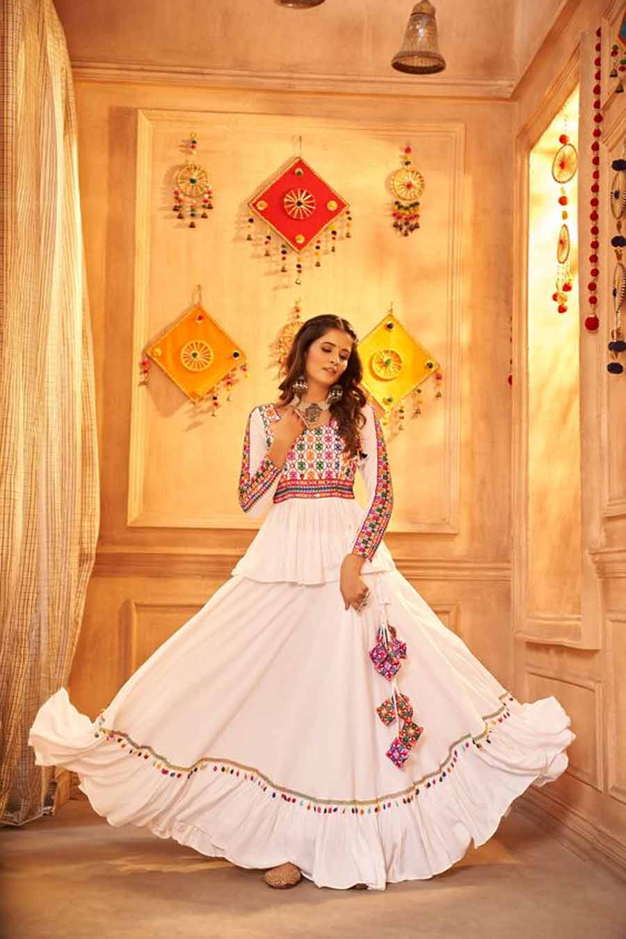 Plain Ghagra Choli Design