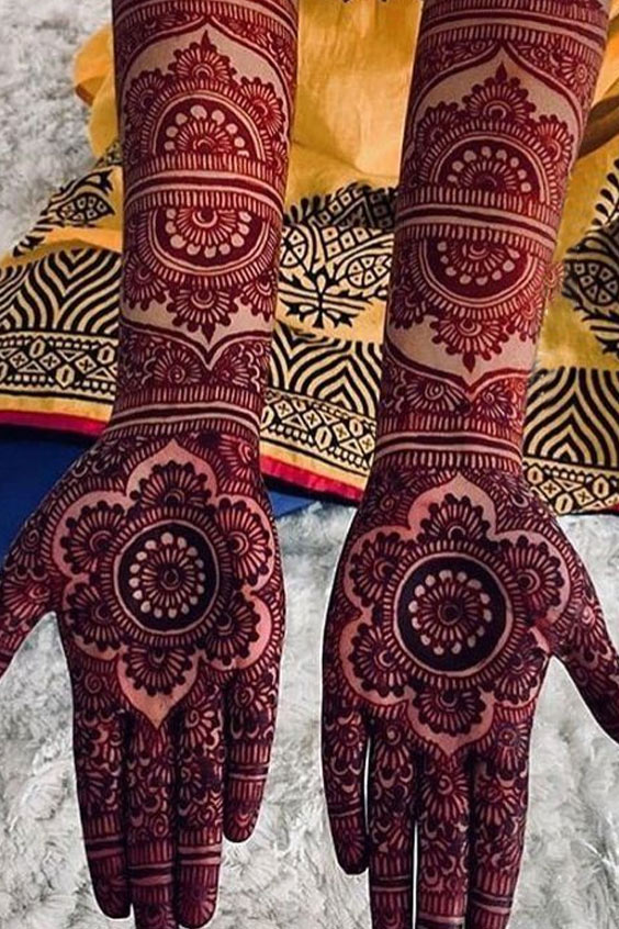 Arabic Full Hand Mehndi Design