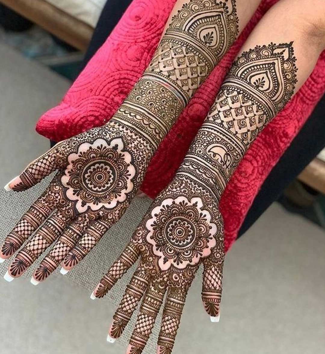Intricate Full Hand Mehndi Design