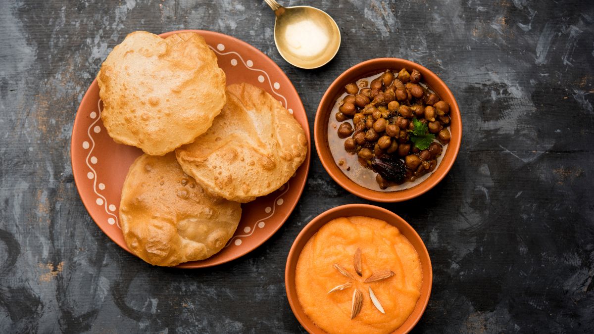 Halwa Poori Chana Prasad For Ashtami And Navami
