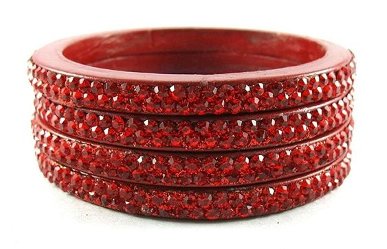 Lac Red Bangle Design
