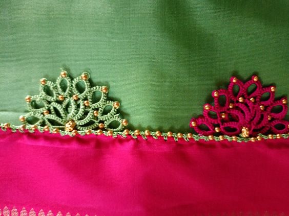 Layered Cotton Saree Kuchu Design