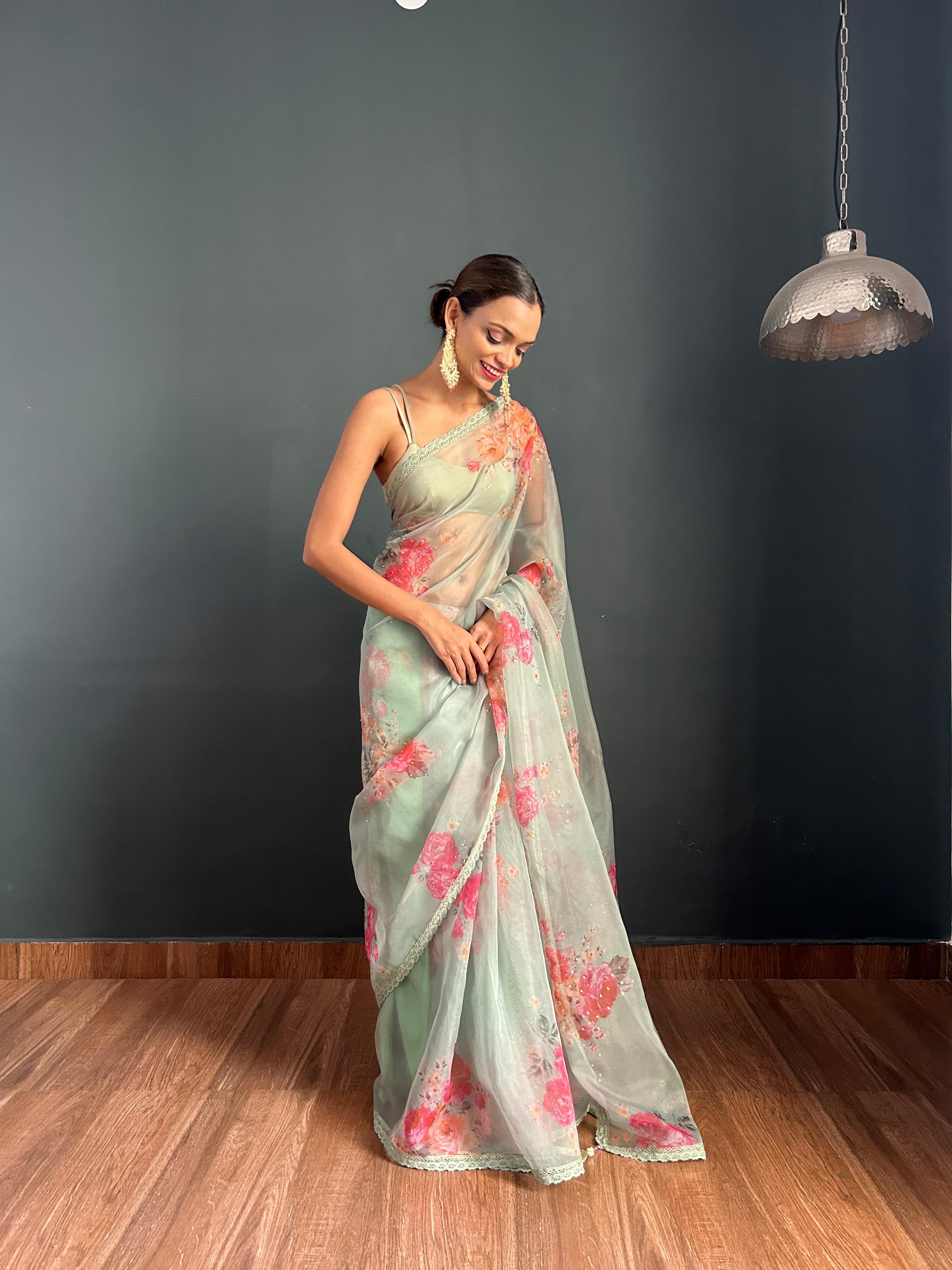 saree tips to look slim