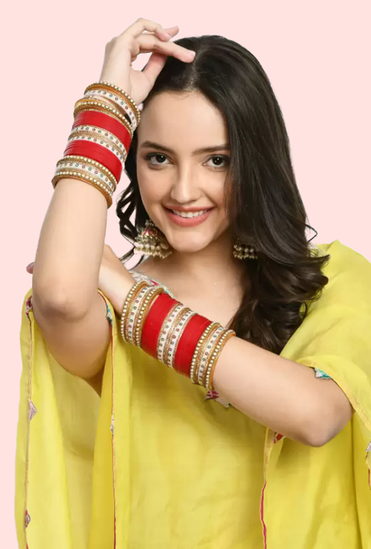 Evil Eye Red Chura Design