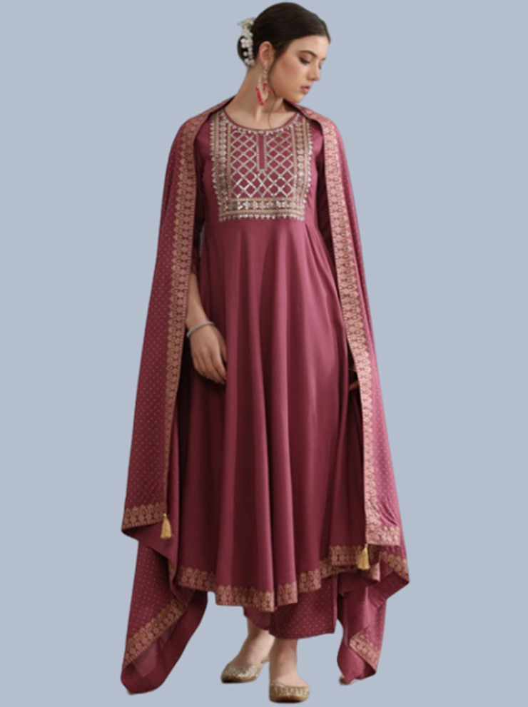 Sequin Anarkali Suit Design