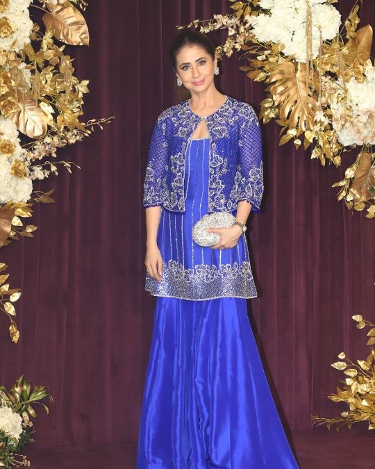 Urmila Matondkar In A Blue Three-Piece