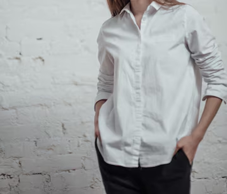 Long White Shirt With Trousers