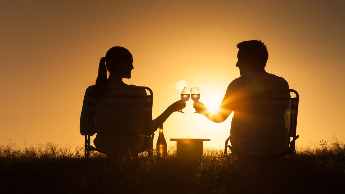 Sunset Picnic At A Scenic Spot