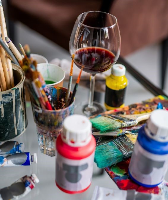 Wine and Painting date 'Night