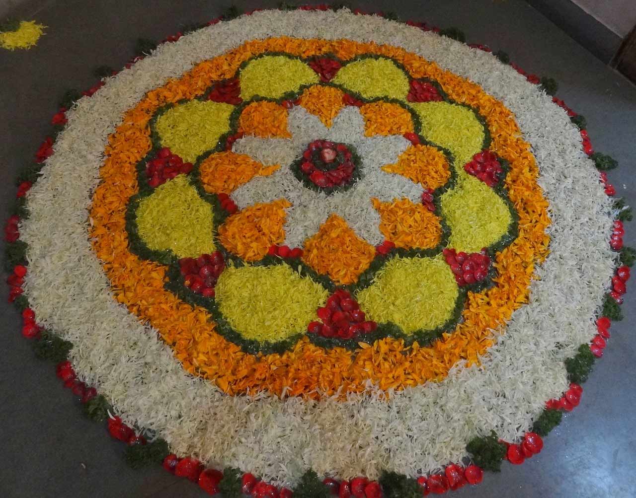 Flower Rangoli Design