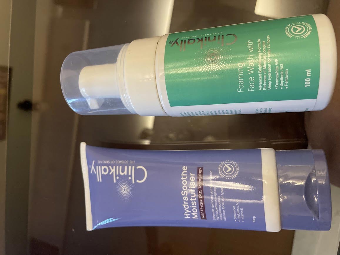 clinikally face wash moisturiser