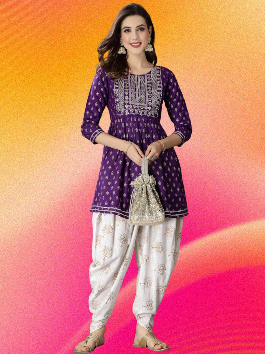 Gotta Patti Dhoti Salwar Suit Set
