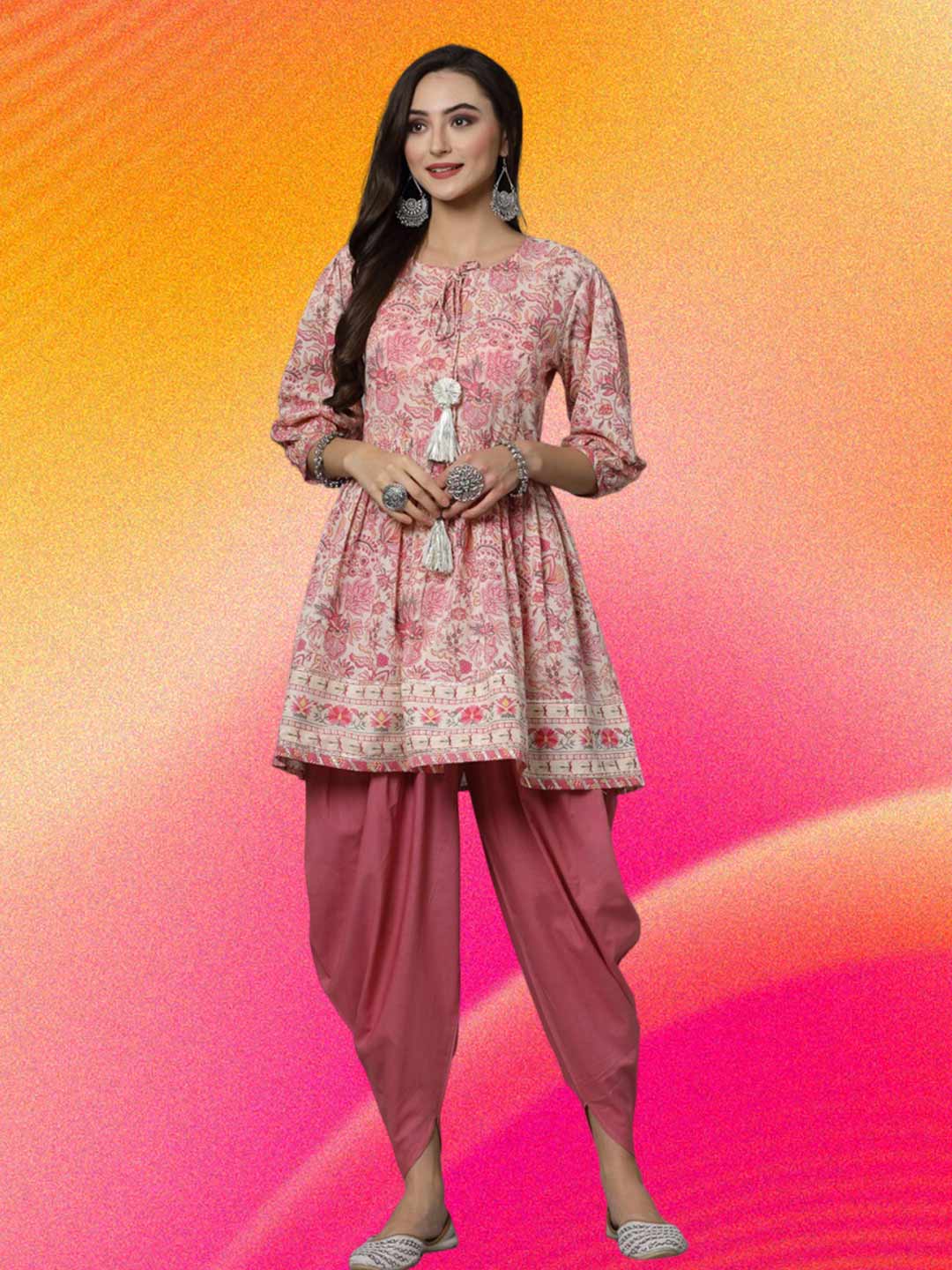 Pure Cotton Dhoti Salwar Suit Set
