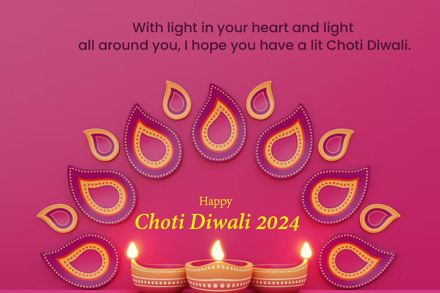 Happy Choti Diwali 2024 Greeting