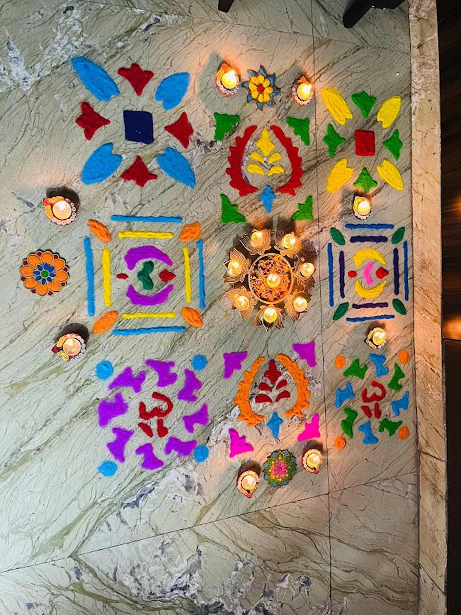 Cluster Rangoli Design For Diwali 2024
