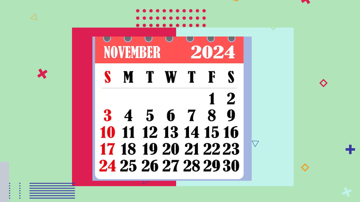 Important Days And Dates In November 2024 Full List of National And