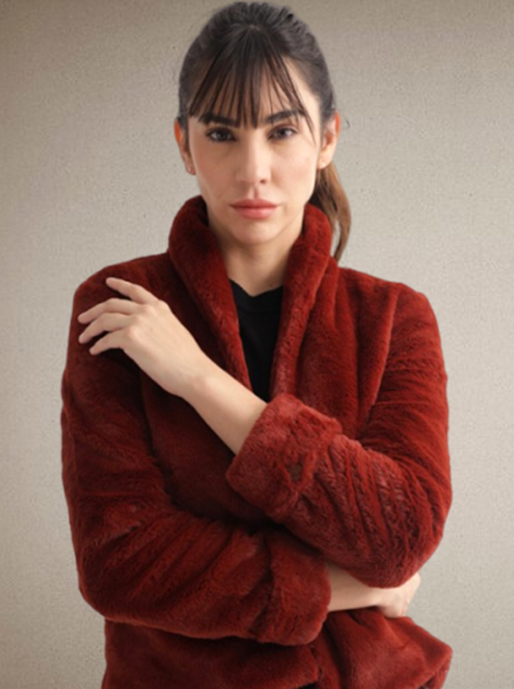 Shawl Collar Winter Jacket For Women