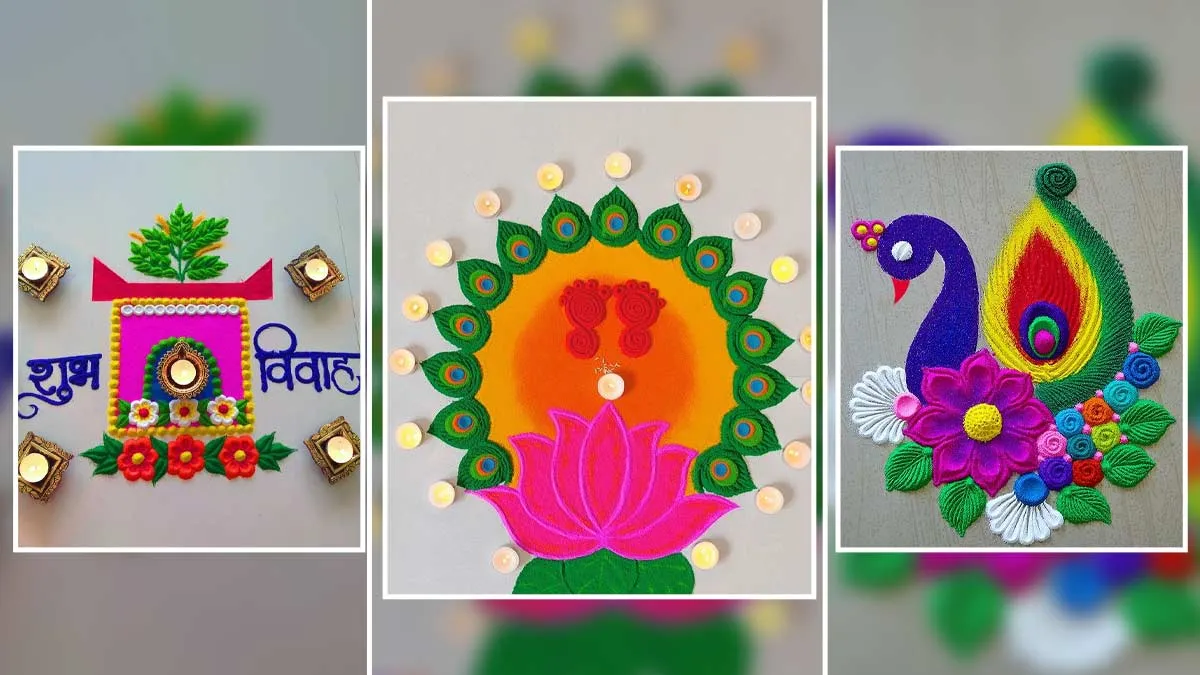 best rangoli designs for tulsi vivah 2024