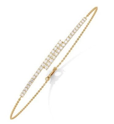 Overlap Pave Diamond Bracelet by Heera - The Jewelry Trunk