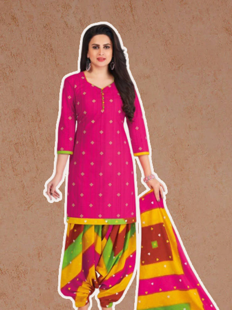 Printed Patiala Suit Design