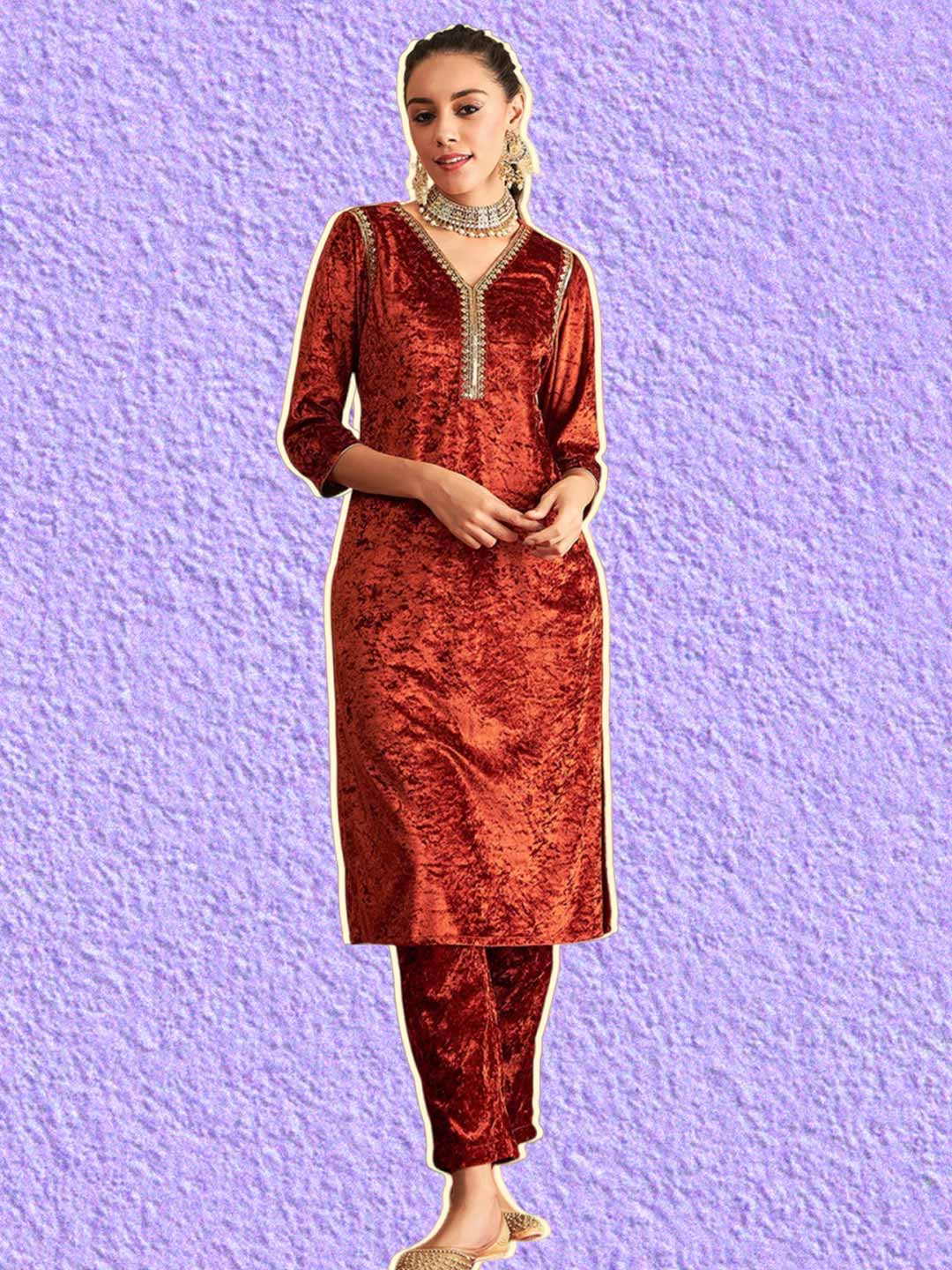 Sequin Velvet Suit Design