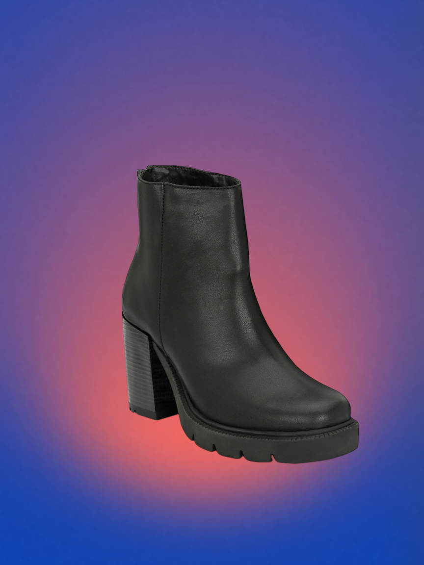 Platform Heeled Mid-Top Regular Boots