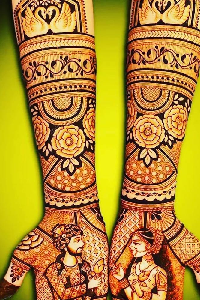 Arabic Dulha Mehndi Design