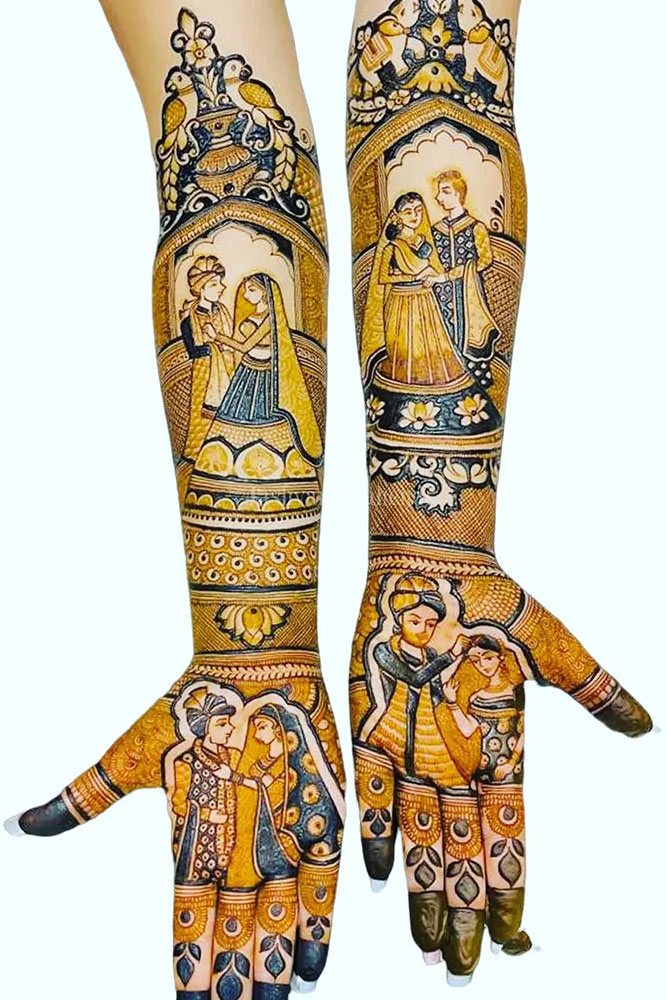 Intricate Dulha Mehndi Design