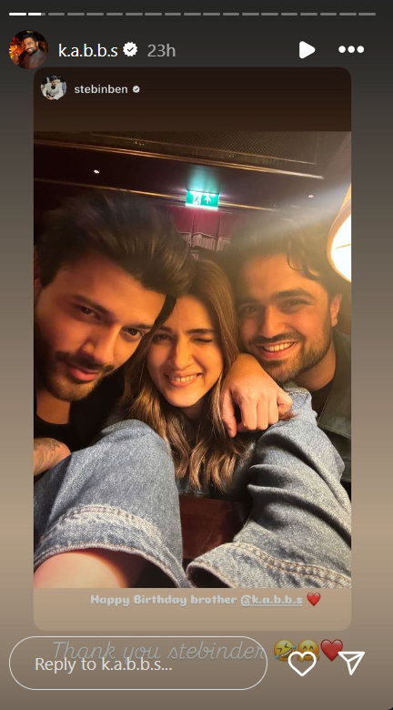 kriti kabir bahia group selfi