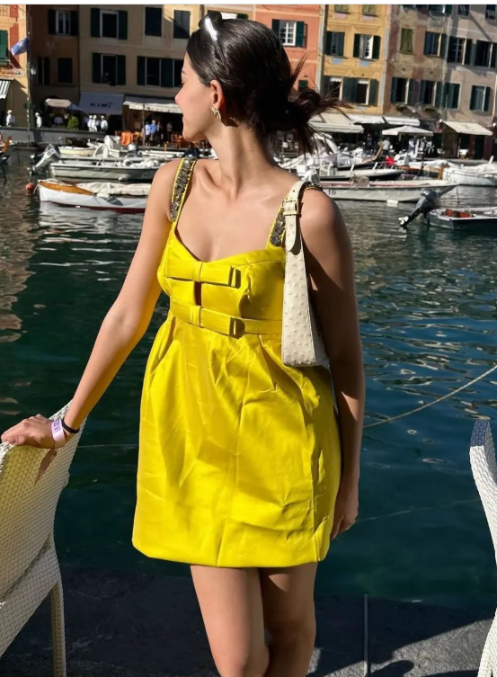 ananya panday butter yellow dress