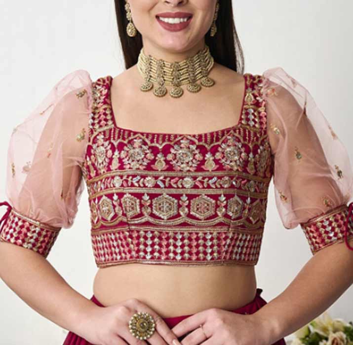 Floral Blouse Embroidery Design