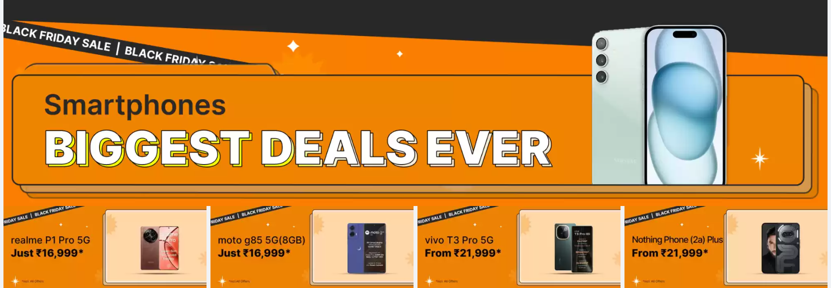 Flipkart’s Black Friday Sale 2024 Get Huge Discount On iPhone 15