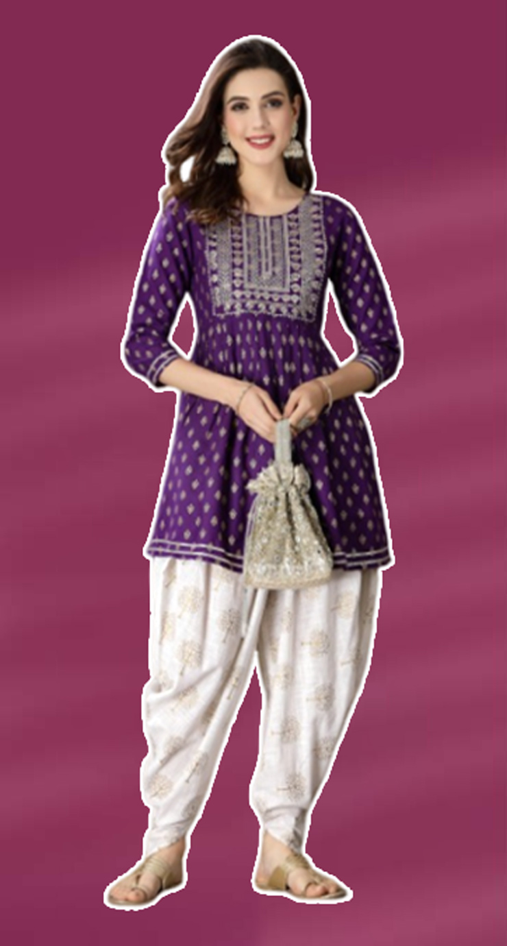 Gota Patti Dhoti Style Salwar Suit