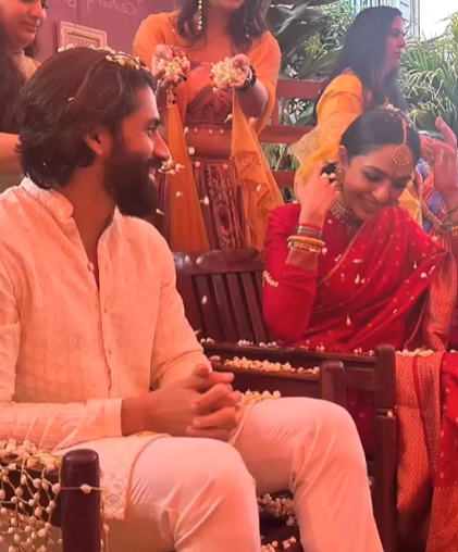 sobhita and naga in haldi