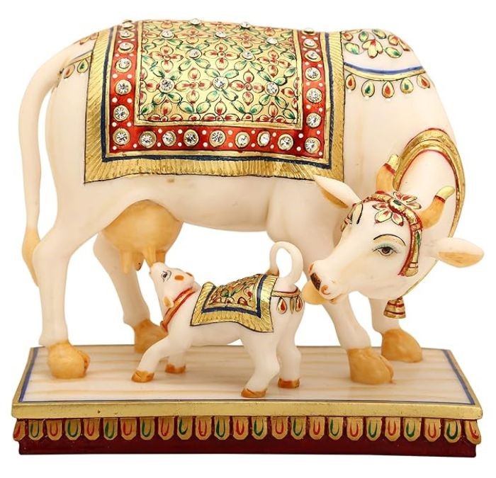 Right Direction To Keep Kamdhenu Cow's Idol In Office